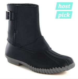 NORTHSIDE THINSULATE BLACK LEATHER BOOTS 200 GRAM